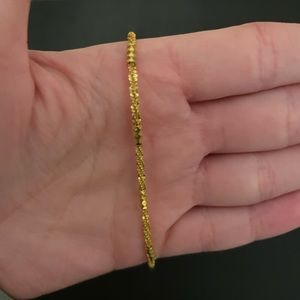 Gold Textured Bracelet/Anklet
